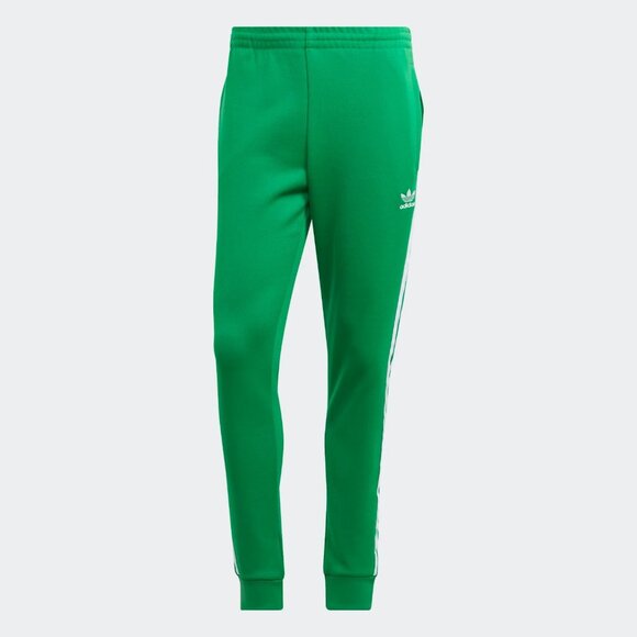 Adidas Originals Men's Green White Adicolor Classics SST Track Pants IK3515 - Picture 2 of 4